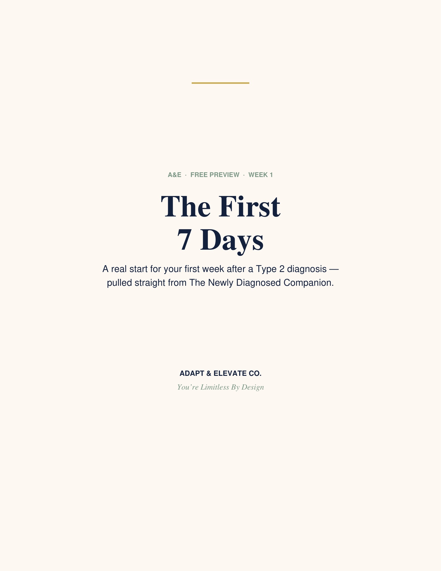 The First 7 Days, cover